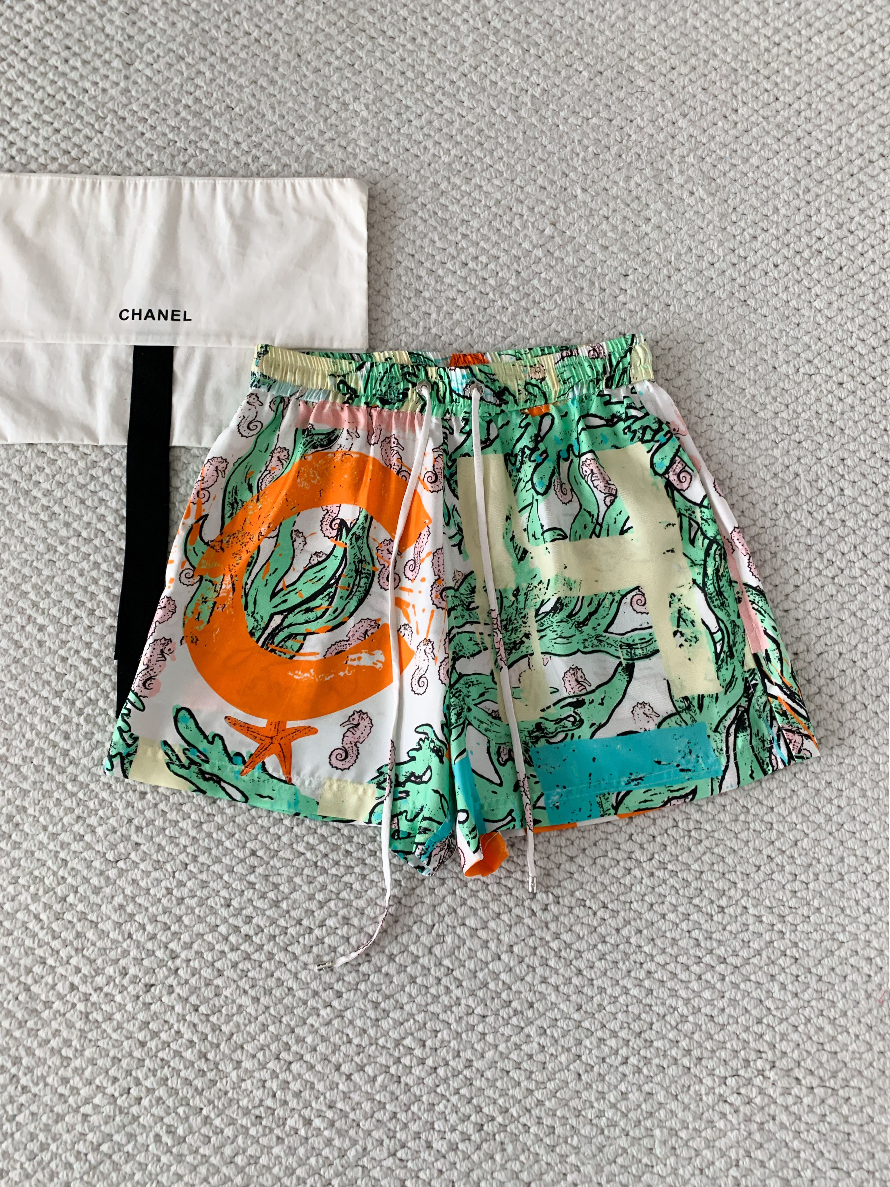 CHANEL Shorts Silk Multicolor #386380