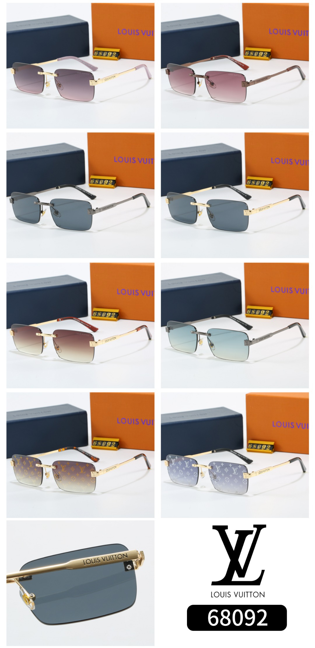 [TOP] Louis Vuitton LV Sunglasses - 8 Colors - 711 Luxury
