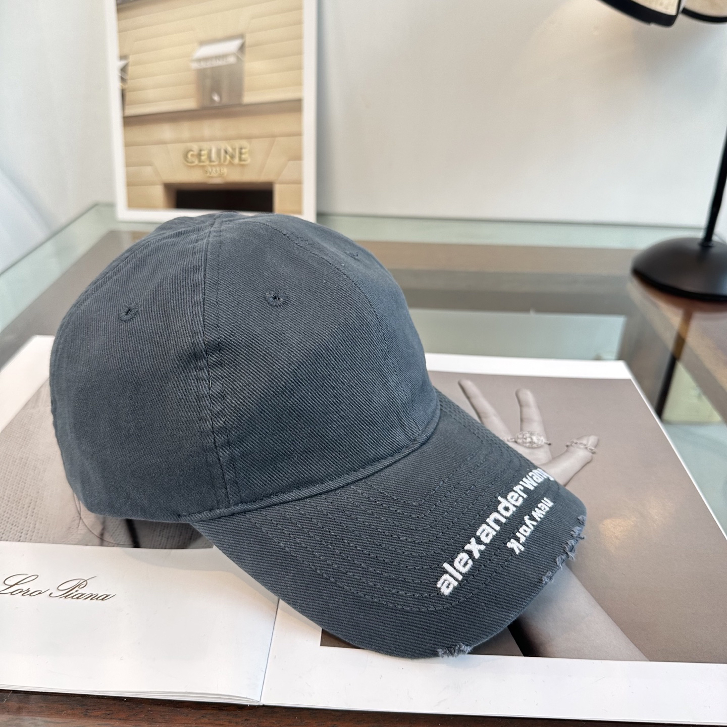 [TOP] Alexander Wang Baseball Cap - Dark Grey - 711 Luxury