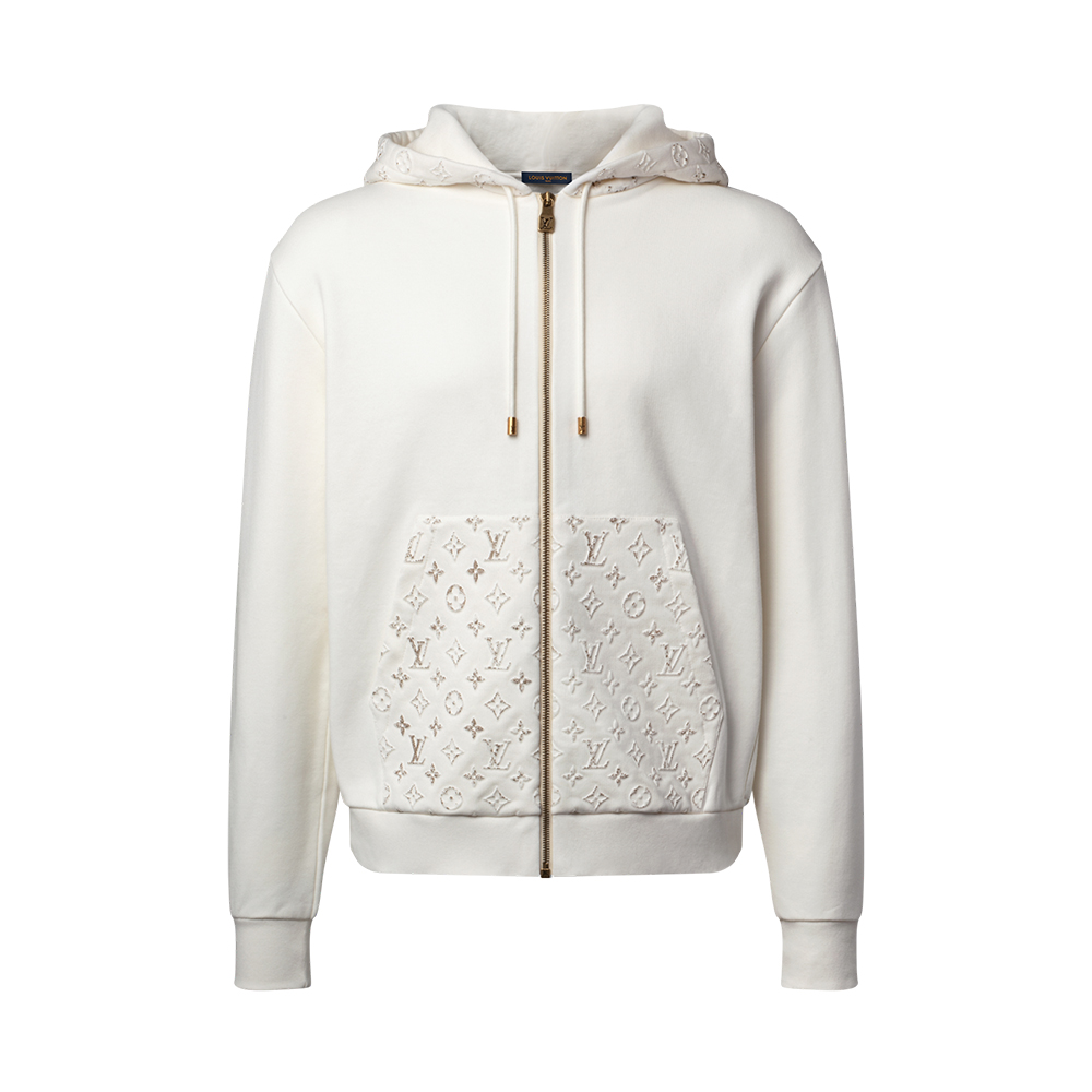 Louis Vuitton Clothing LOUIS VUITTON Reflective Zippered Hoodie #395415 | Nigo Office
