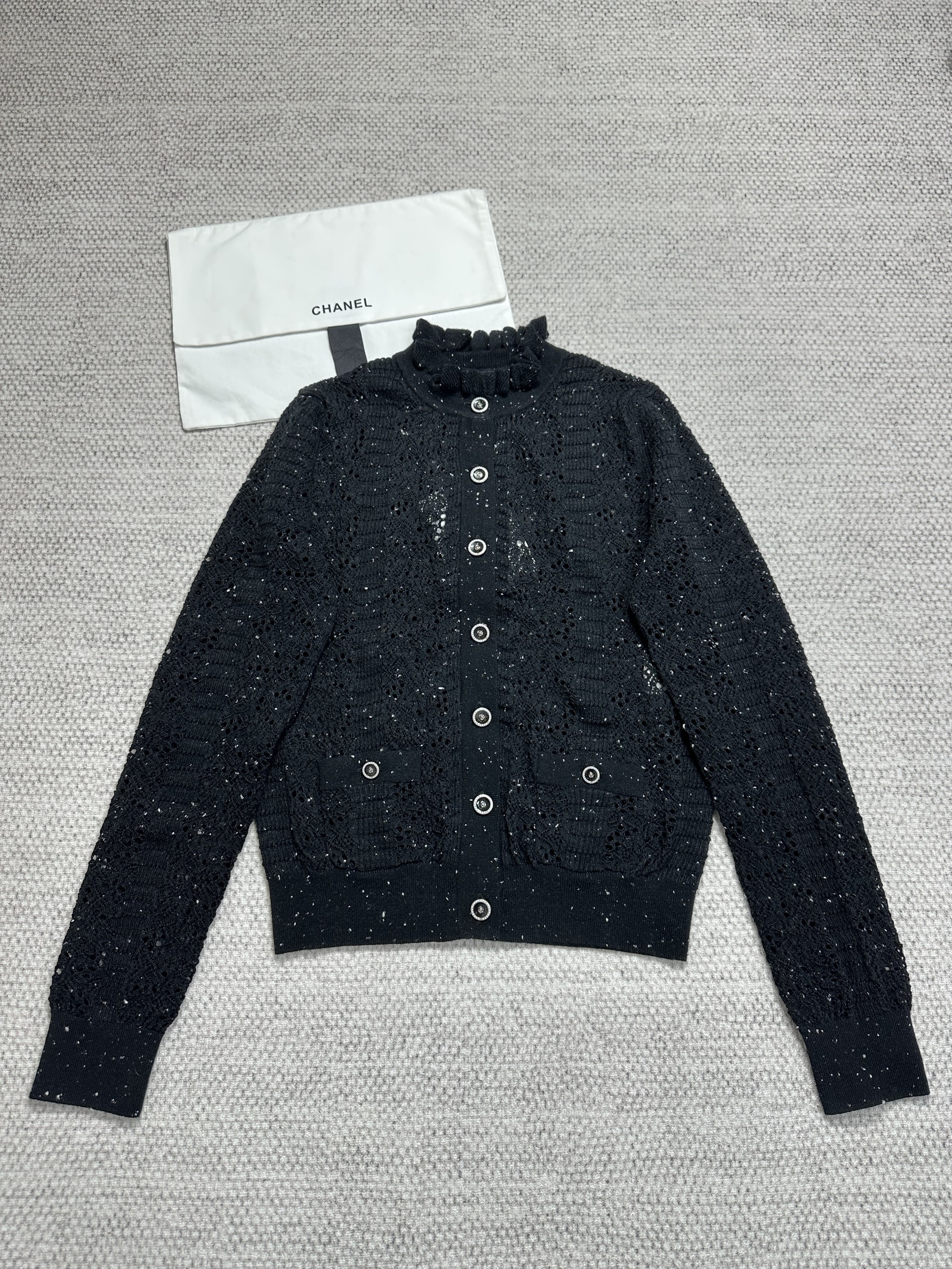 Chanel Hollow Lace Collar Cardigan Review 2025: Is It Worth It? Price, Sizing & Styling Guide