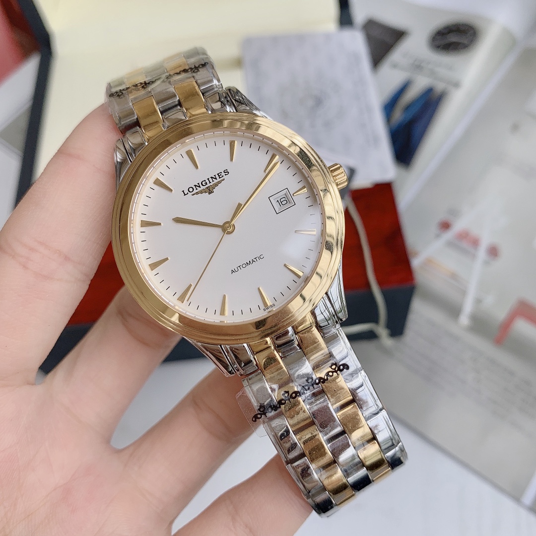 [TOP] LONGINES Men's Watch 39mm - Gold/Silver - 711 Luxury