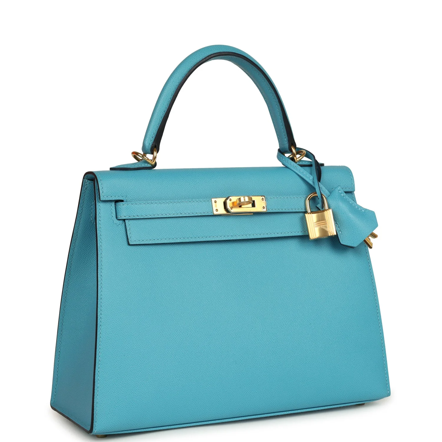 Hermes Kelly Sellier  Bleu Du Nord Madame Palladium Hardware