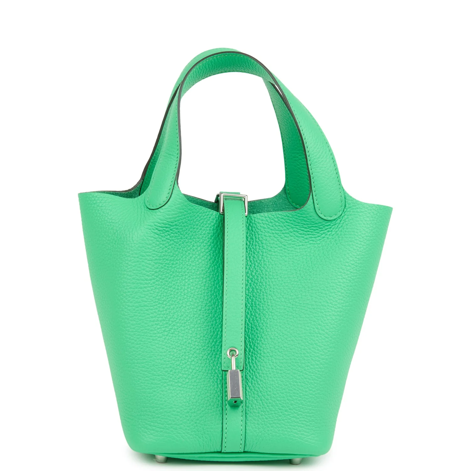 Hermes Picotin Lock  Vert Comics Clemence Palladium Hardware