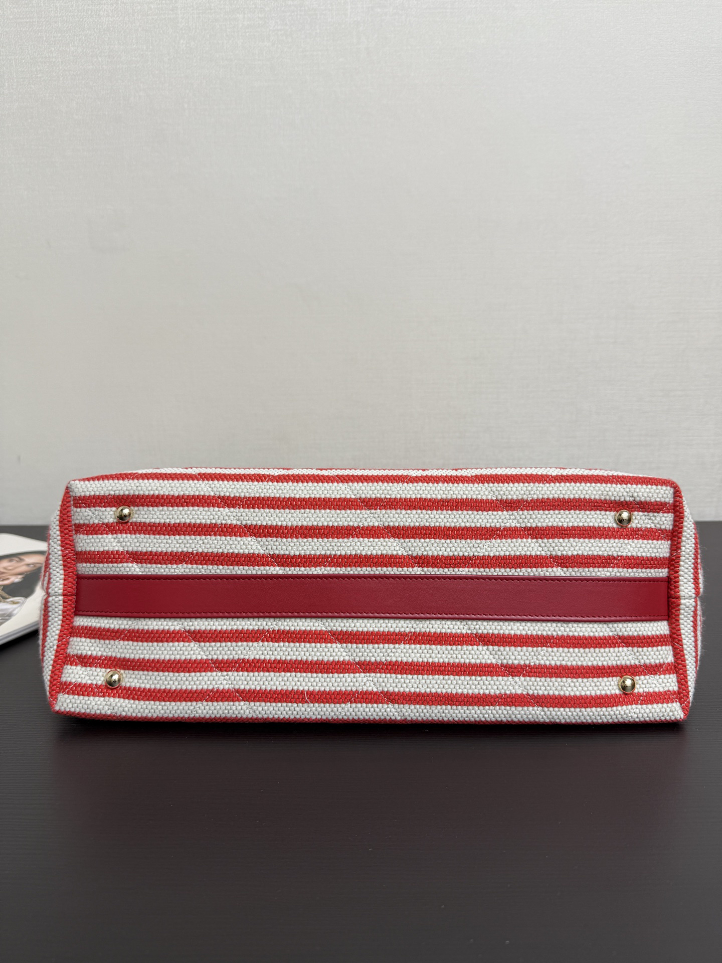 [TOP] CHANEL Beach Shopping Bag 46x25x13cm - Red