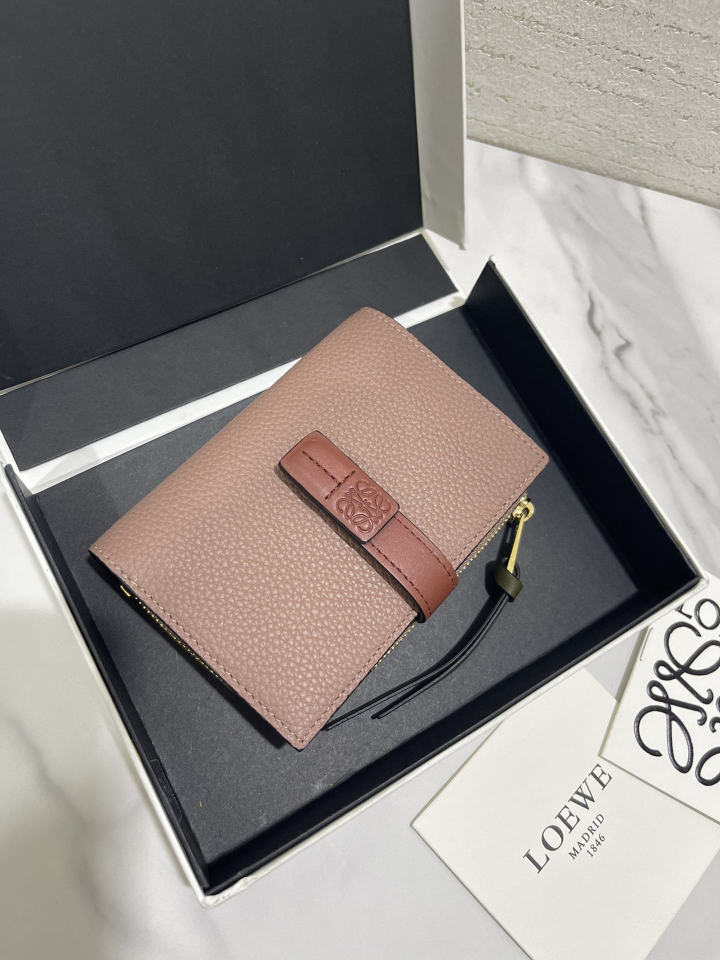 [TOP] LOEWE Wallet 12*8.5cm - Pink - 711 Luxury