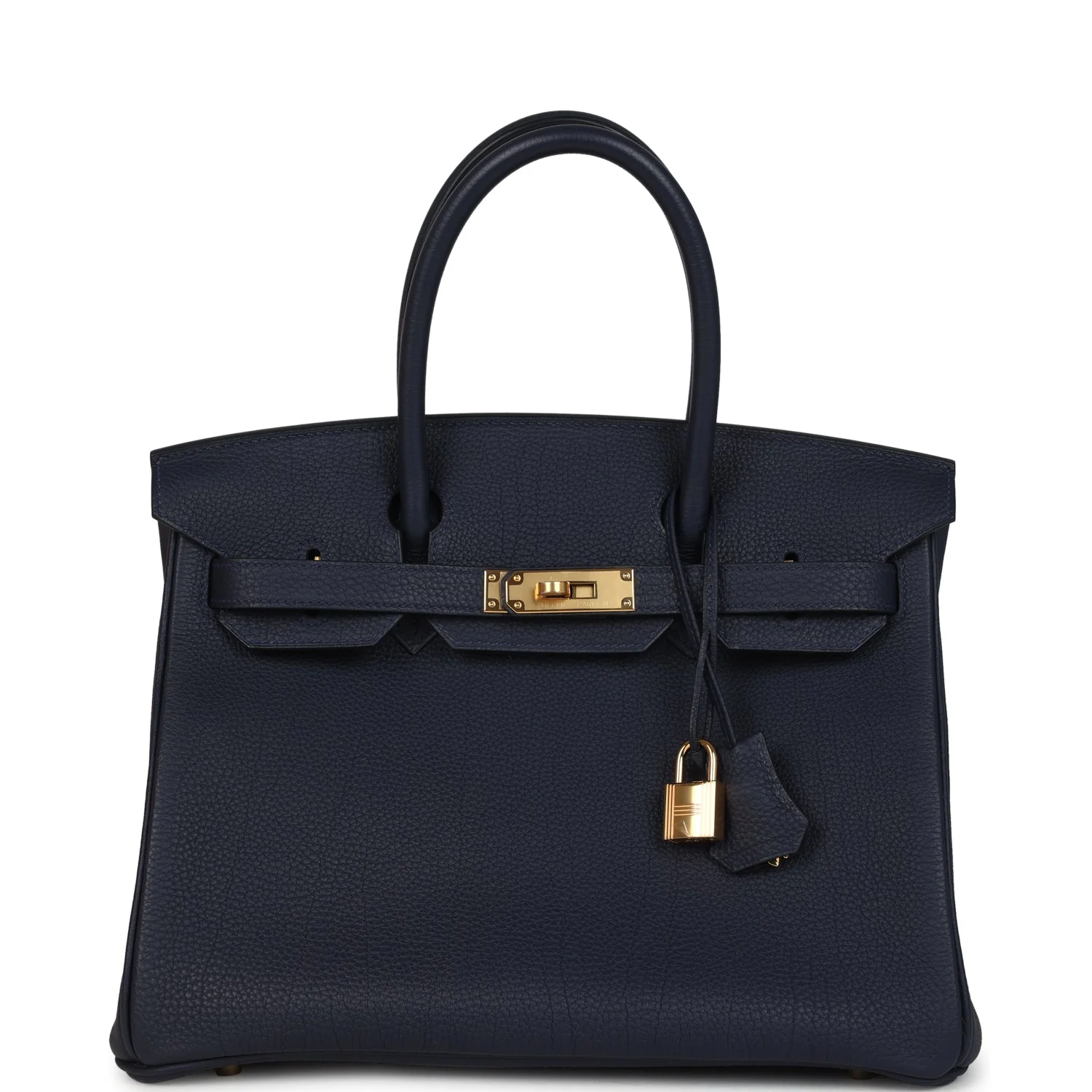 Hermes BirkinBleu Nuit Togo Gold Hardware