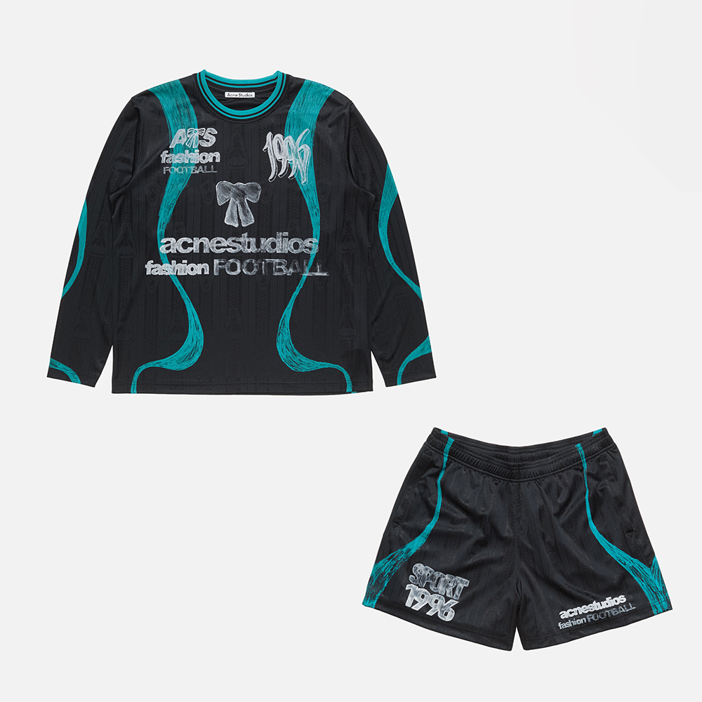Acne Studios Sports Jersey Graphic T-shirt and Shorts #386579