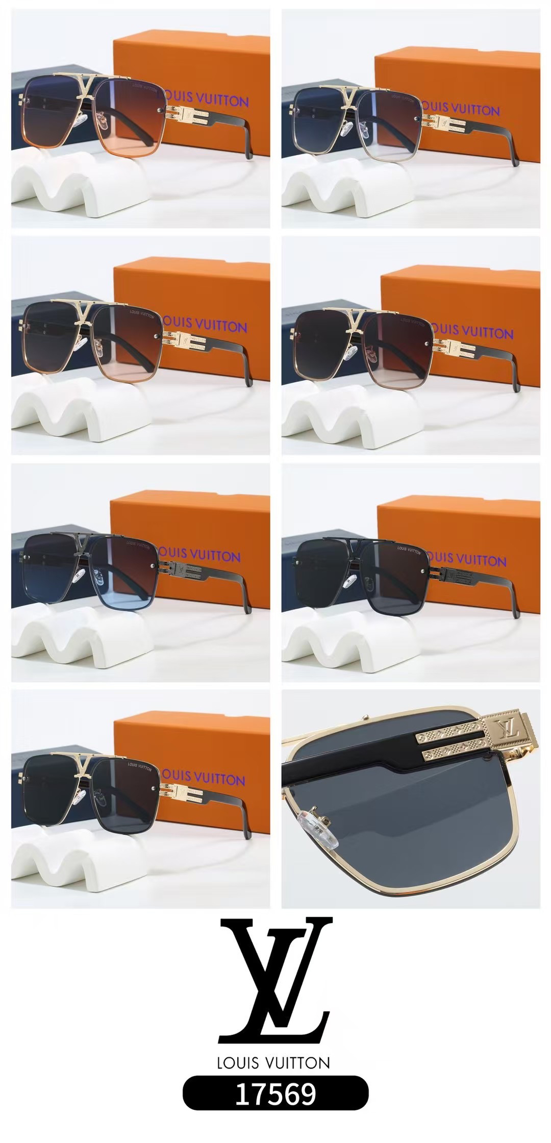 [TOP] Louis Vuitton LV Sunglasses - 7 Colors - 711 Luxury