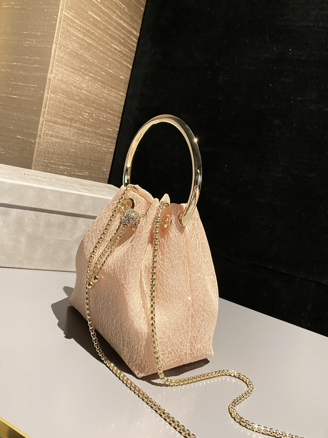 [TOP] JIMMY CHOO Bon Bon Bag 16x15x9.5cm - Pink - 711 Luxury