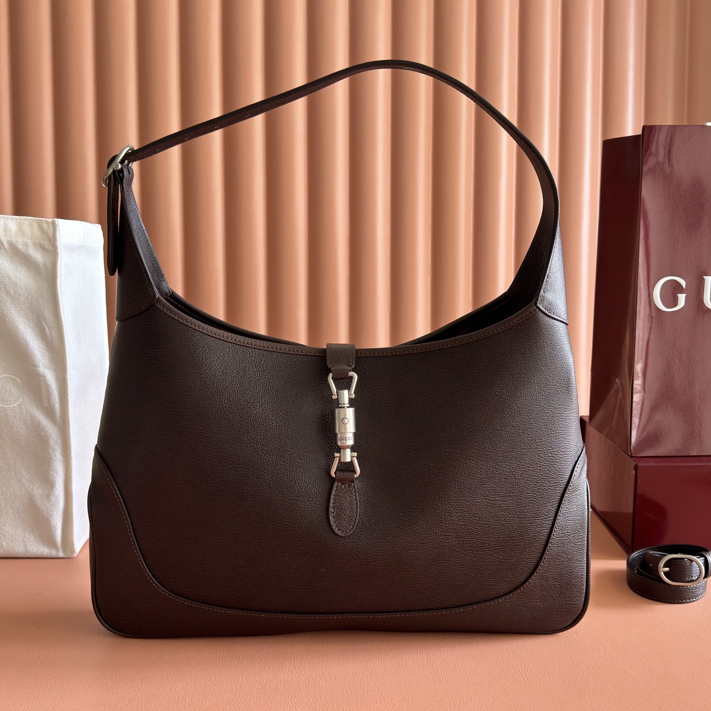 [TOP] GUCCI The Jackie 1961 Bag 40 x 29 x 5 cm - Brown - 711 Luxury