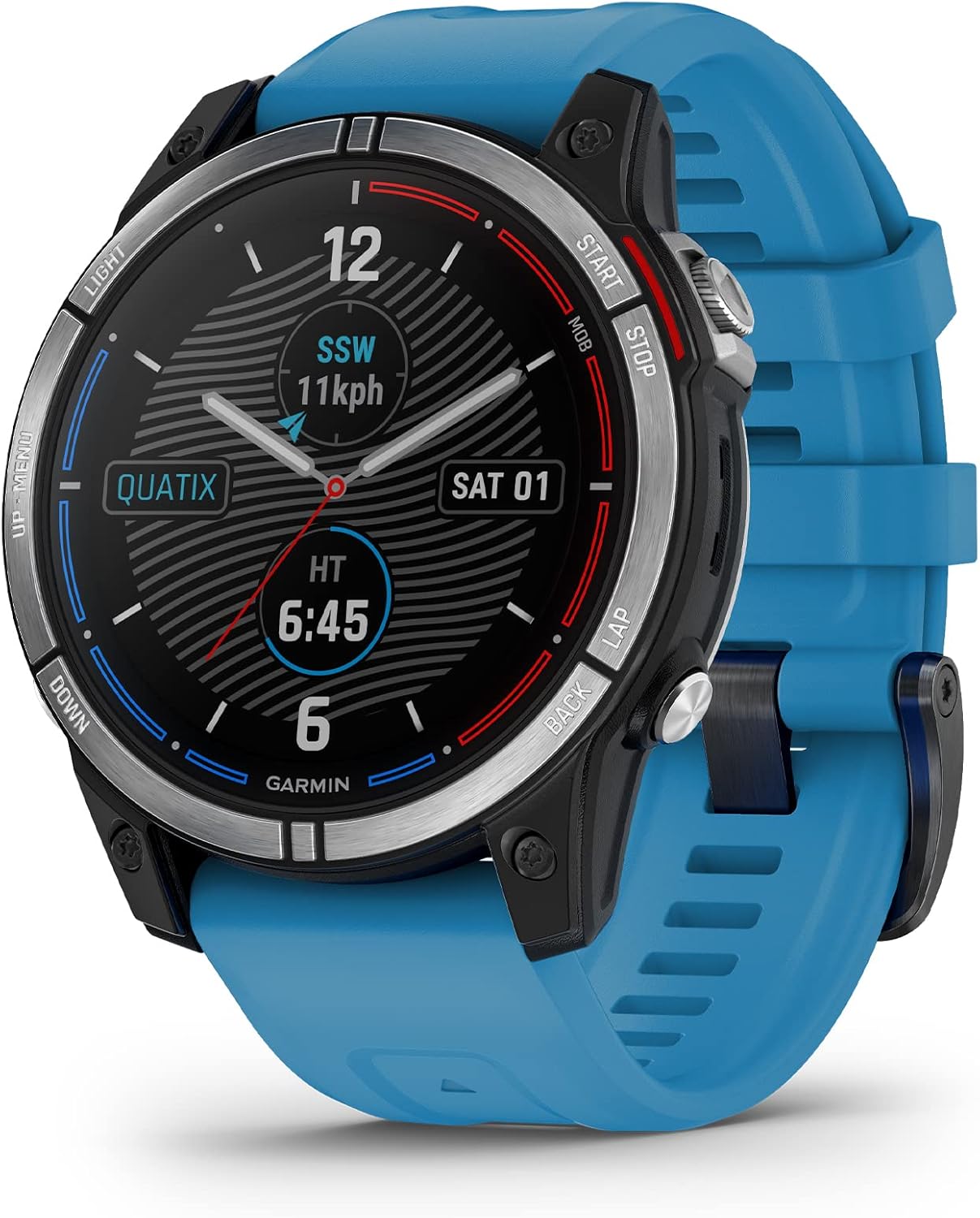 Garmin quatix® 7X Solar Edition, Marine GPS Smartwatch, Solar Charging Capabilities, Durable Watch with Flashlight, Tide Changes and Anchor Drag Alerts, Waypoint Marking