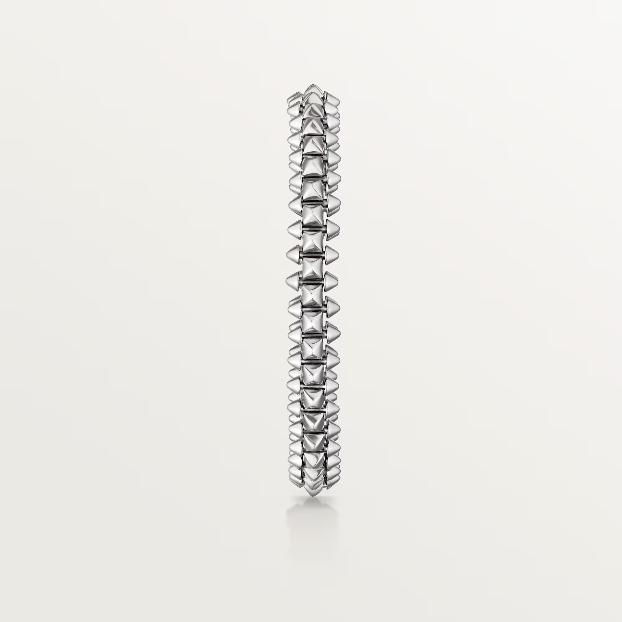 Carty Bullet Bracelet, White Gold, Medium Model