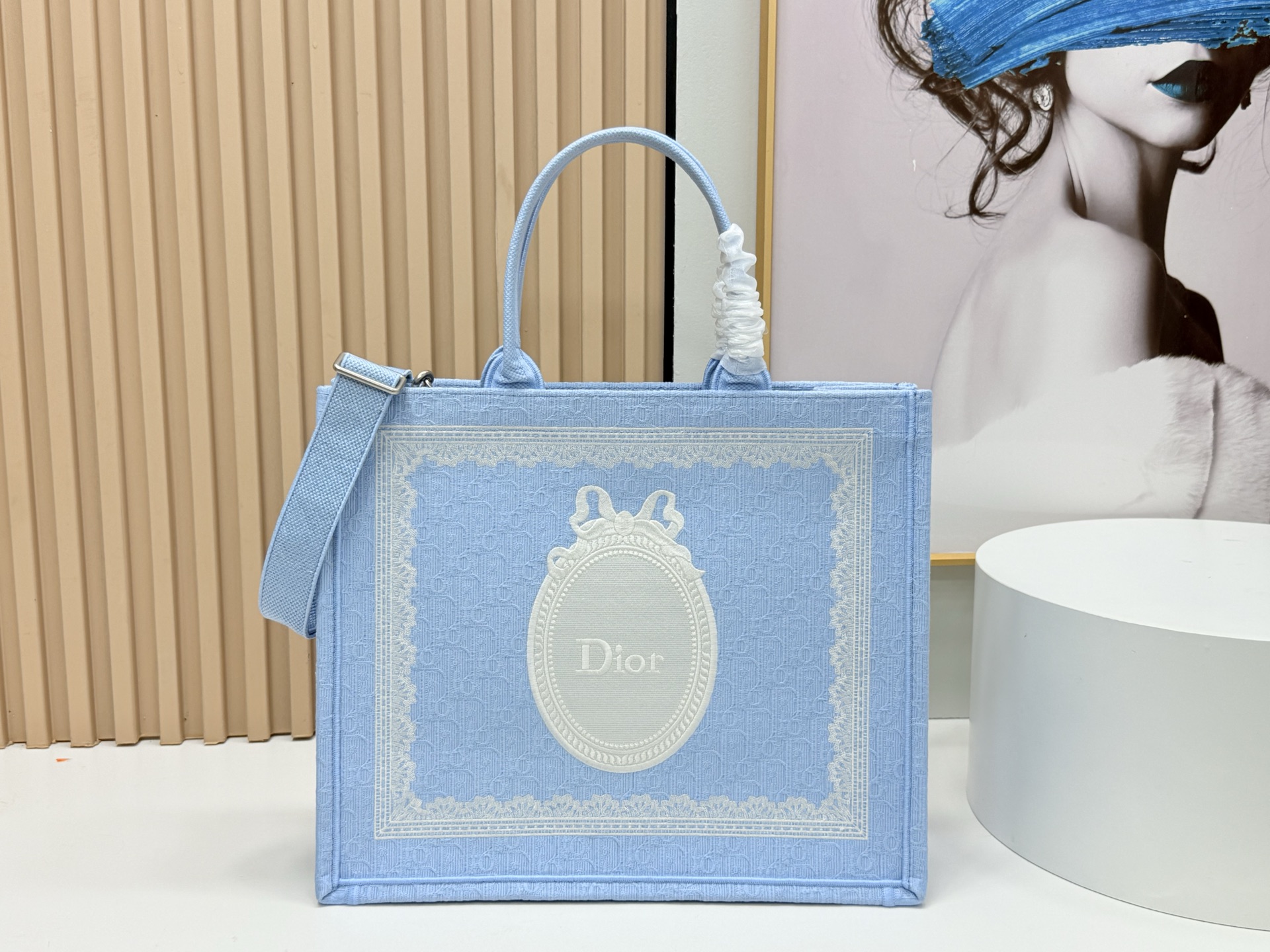 [TOP] Christian Dior  Book Tote Bag - 3 Sizes - Blue