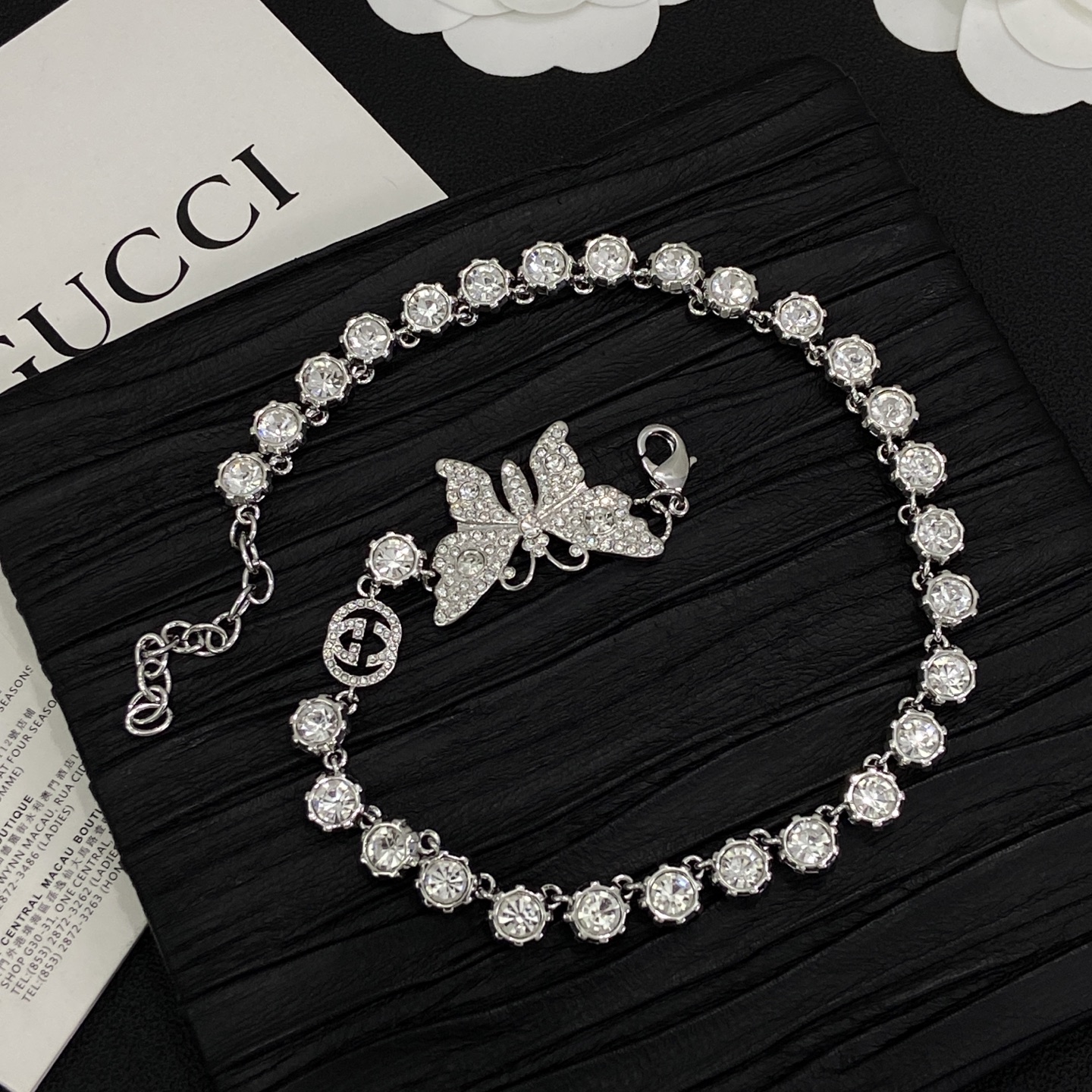 [TOP] GUCCI Bracelet + Necklace +Earrings - Sliver - 711 Luxury