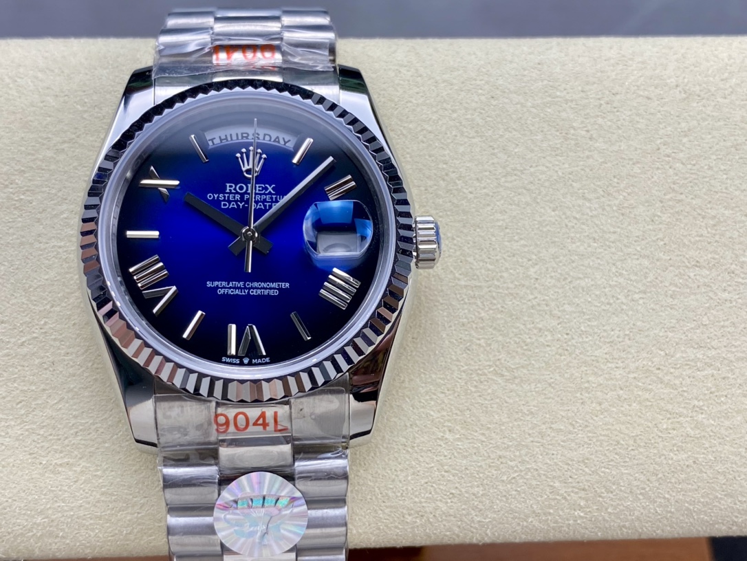 [TOP] ROLEX Watch 36 mm - Blue