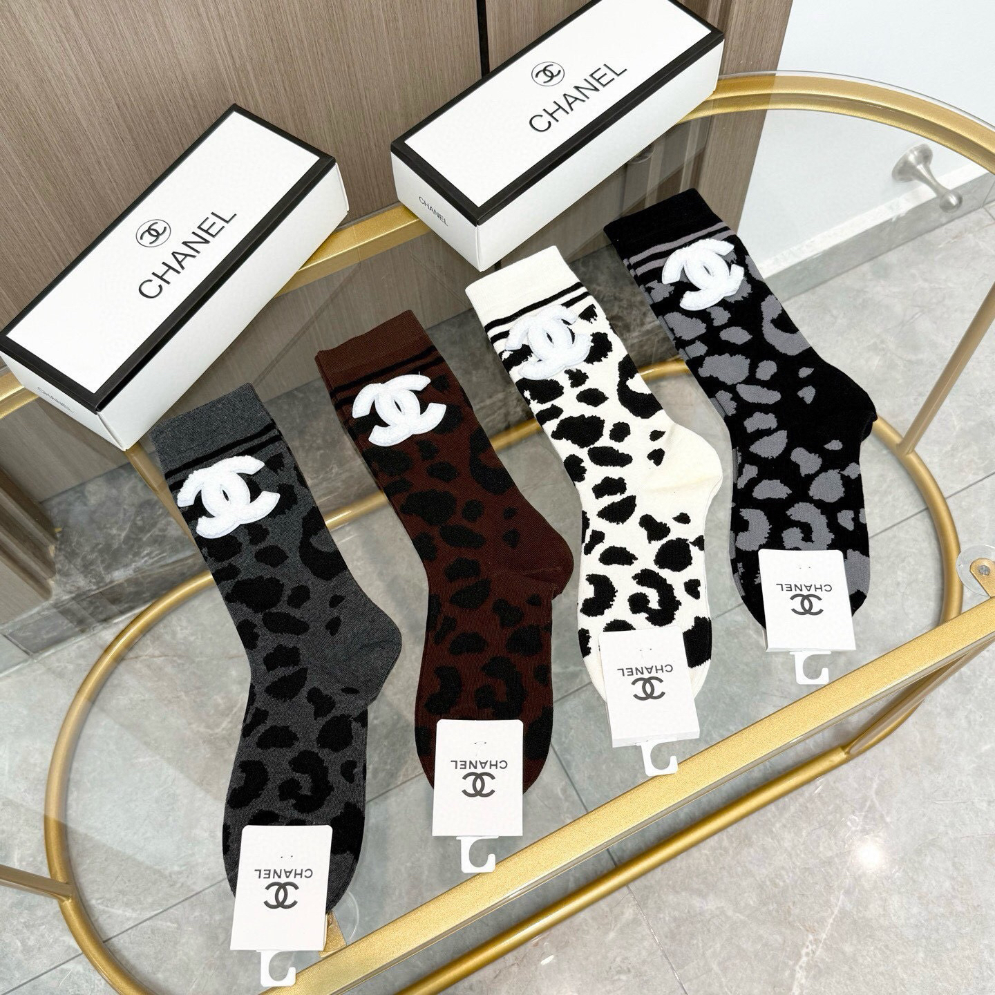 [TOP] CHANEL Socks - 4 Pieces as a Set - 711 Luxury