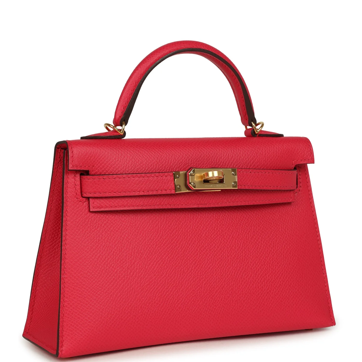 Hermes Kelly Sellier  Rose Extreme Epsom Gold Hardware