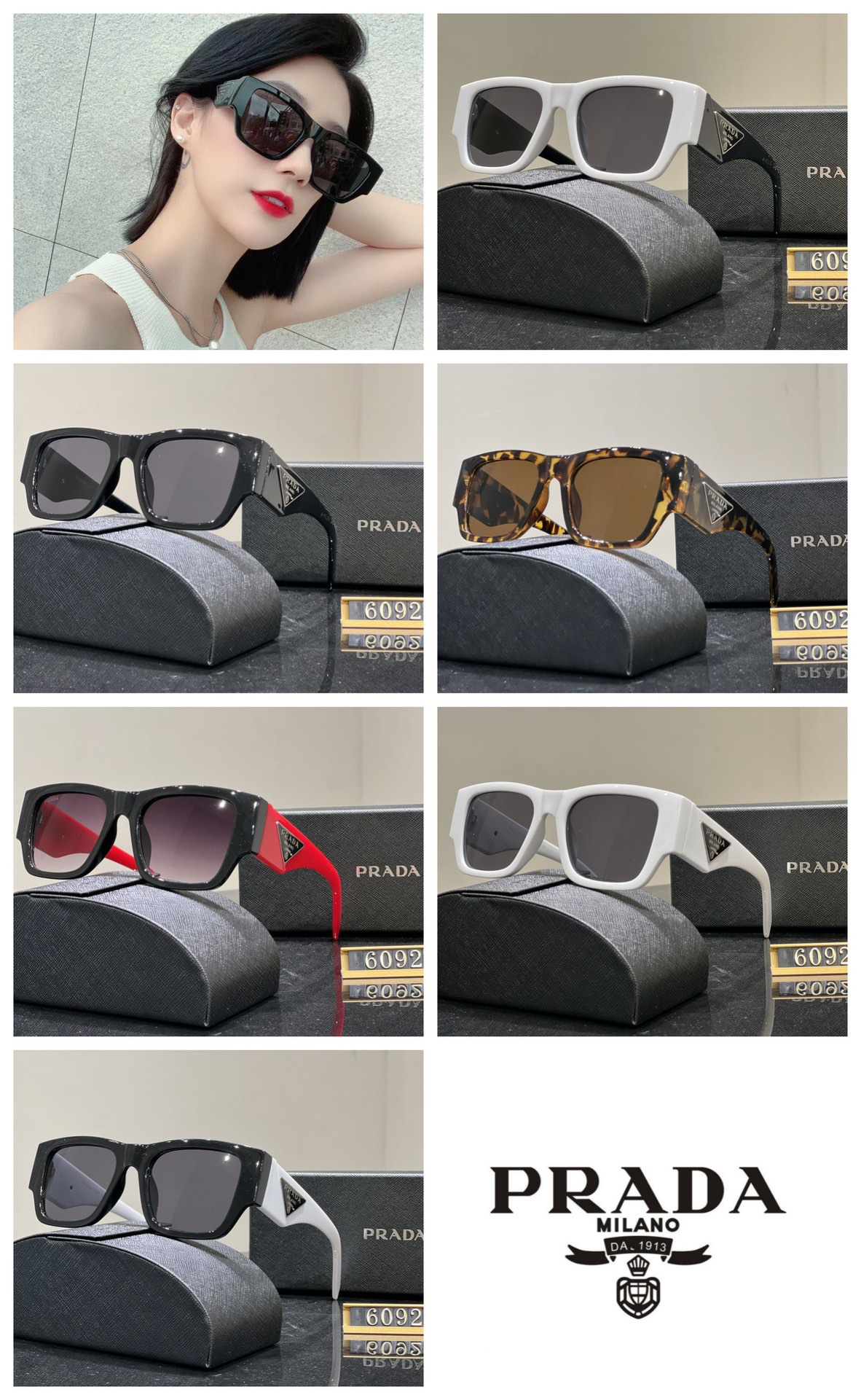 [TOP] PRADA Sunglasses - 6 Colors - 711 Luxury
