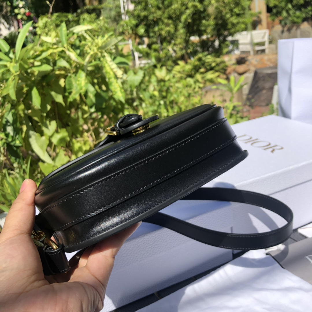 [TOP] Christian Dior Bobby Bag Calfskin 18x14x5cm - Black