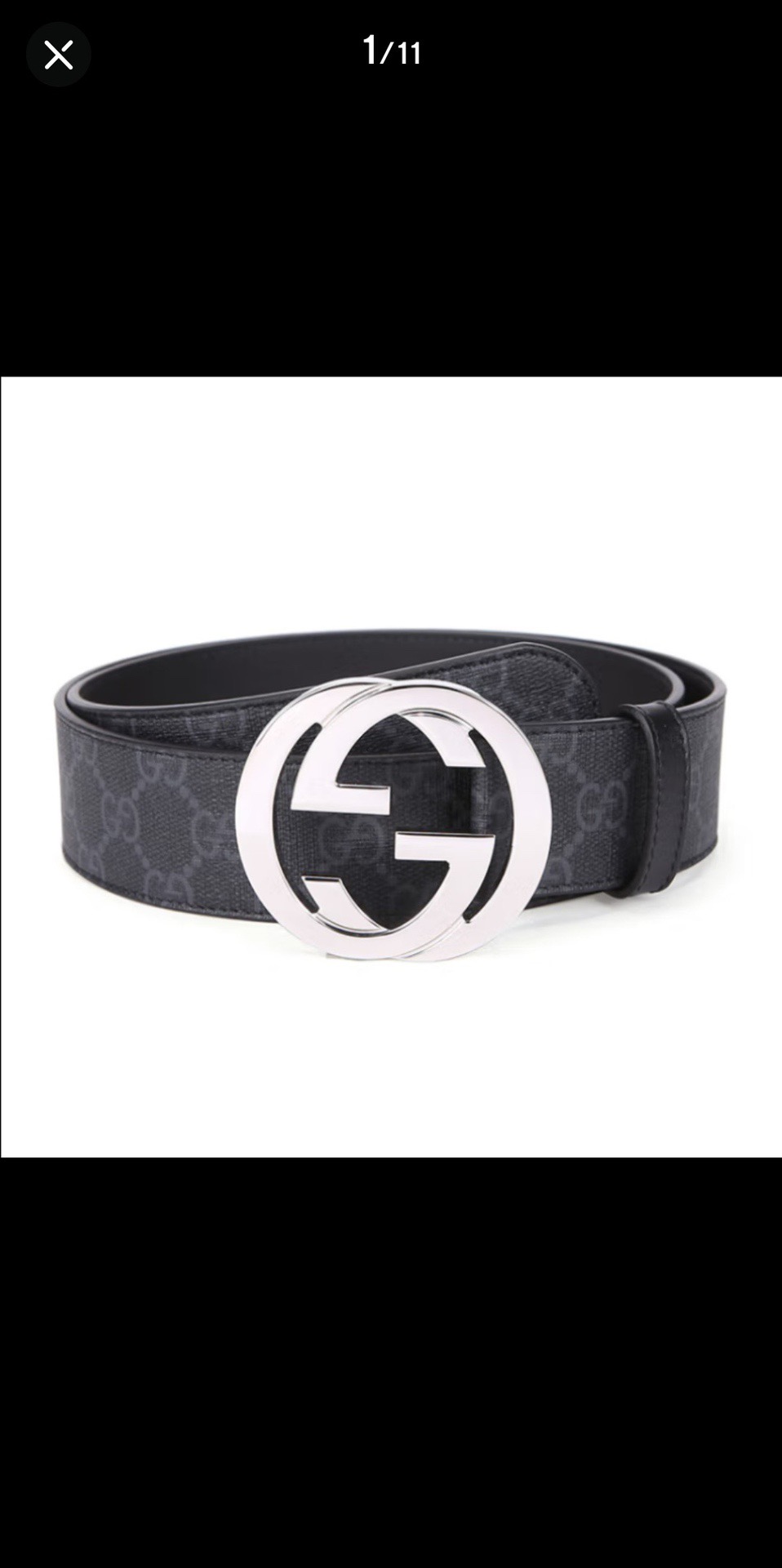 [TOP] GUCCI Belt 4cm - Black - 711 Luxury