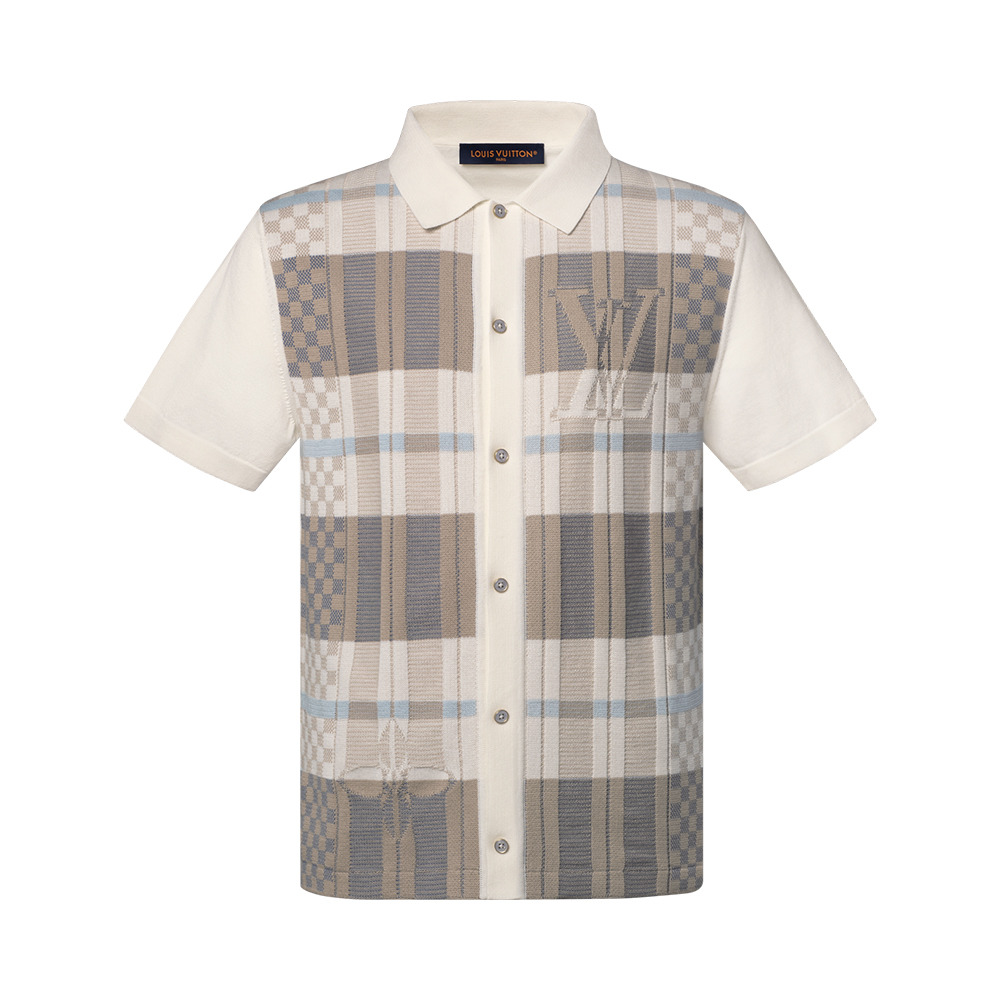 Louis Vuitton Clothing LOUIS VUITTON Graphic Jacquard Short-Sleeved Shirt View 2 | Nigo Office