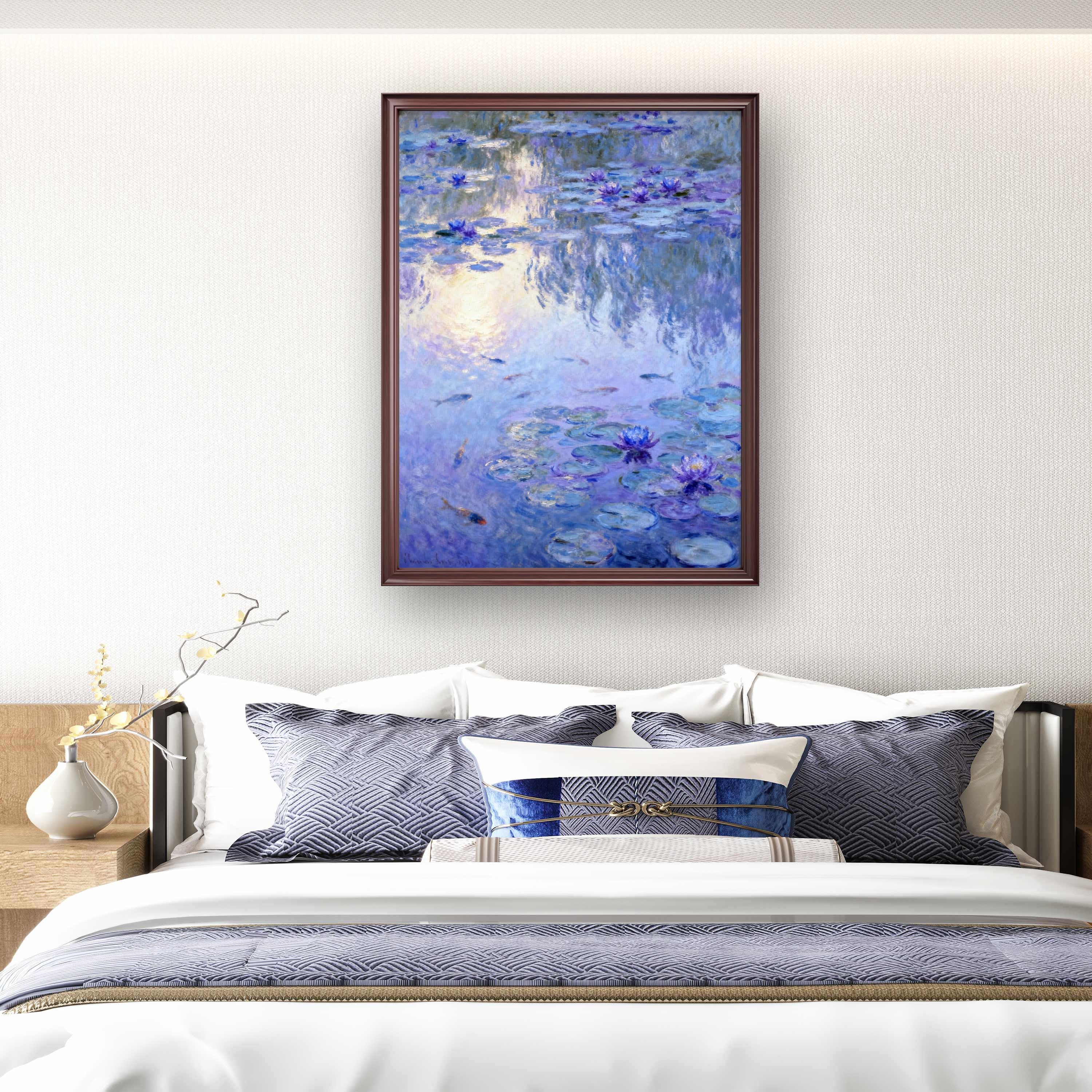 Water and Flowers Reflecting Each Other