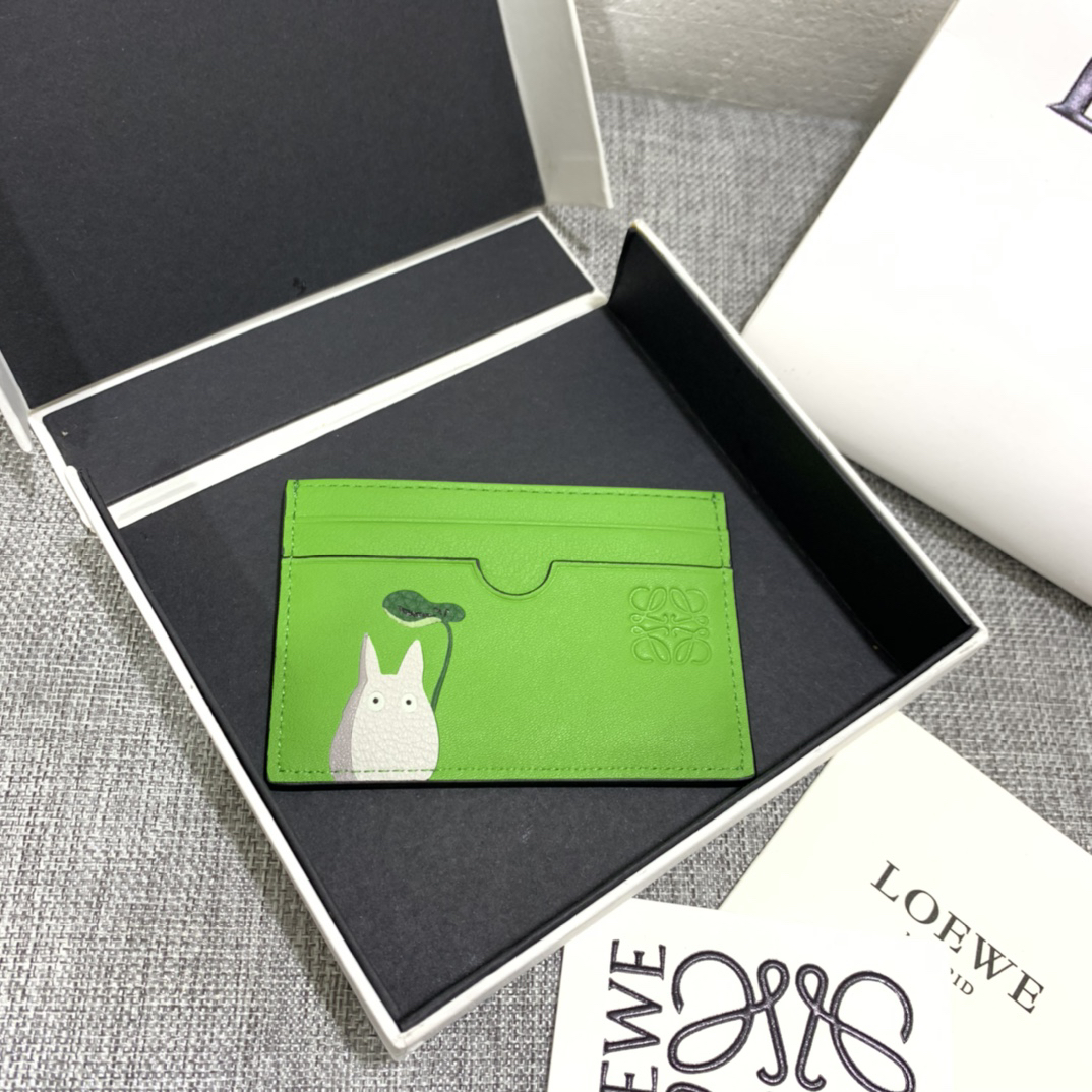 [TOP] LOEWE Card Holder 10*7 cm - Green