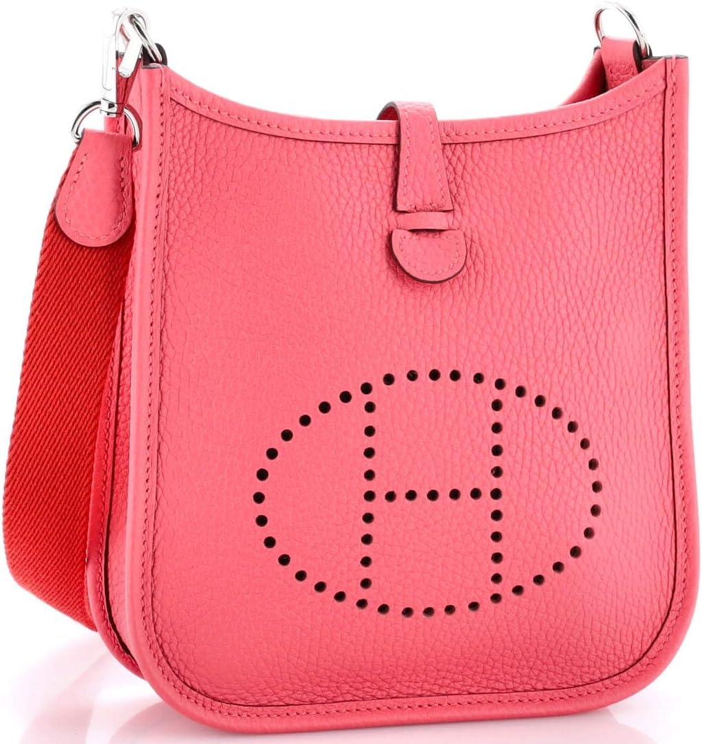 Hermès, Pre-Loved Evelyne Bag Gen III Clemence TPM, Rose Azalée