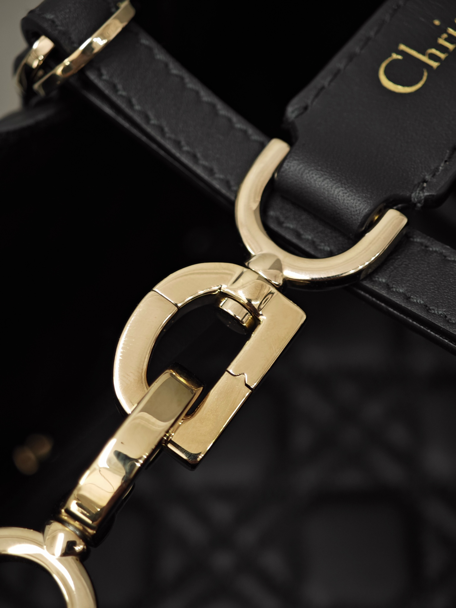 [TOP] Christian Dior Toujours Bag Calfskin Medium 28*21.5*19cm - Black