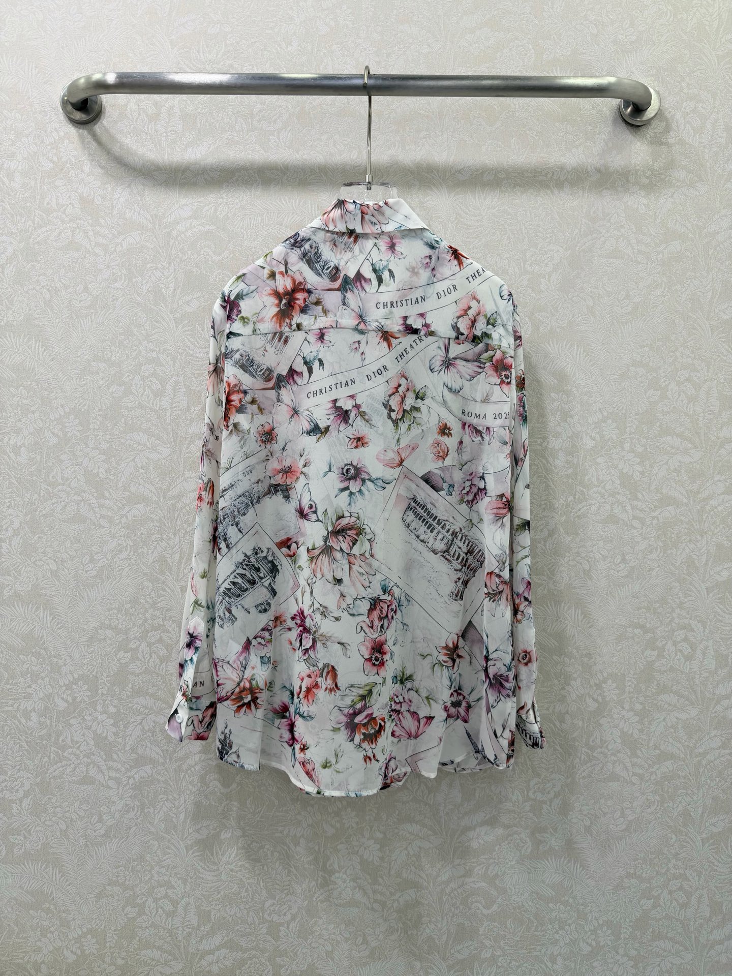[TOP] Christian Dior Floral Print Shirt - White