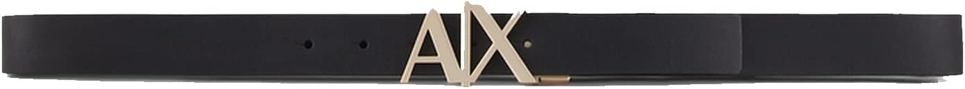 Armani Exchange Men's Gold Buckle Reversible Hinge Belt