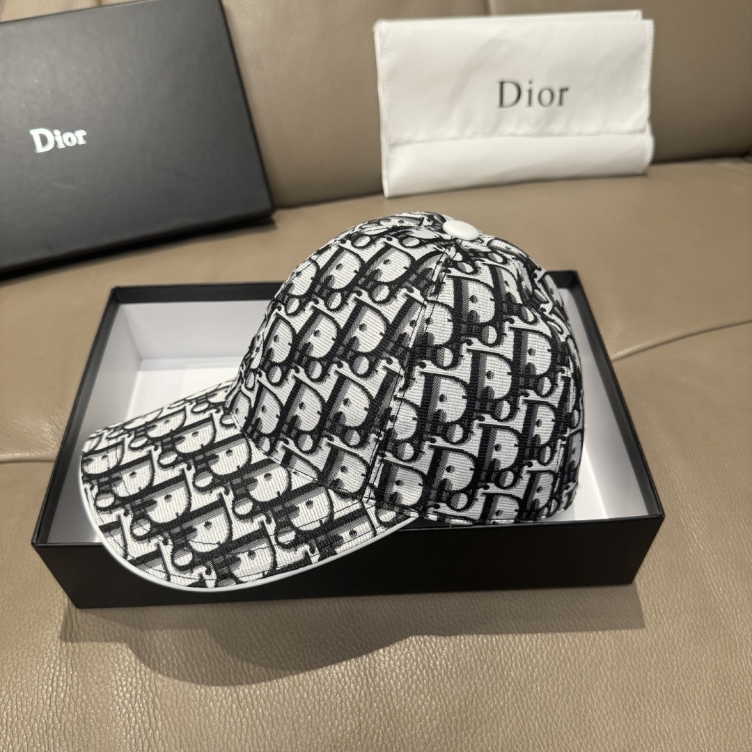 [TOP] Christian Dior Baseball Hat - White - 711 Luxury