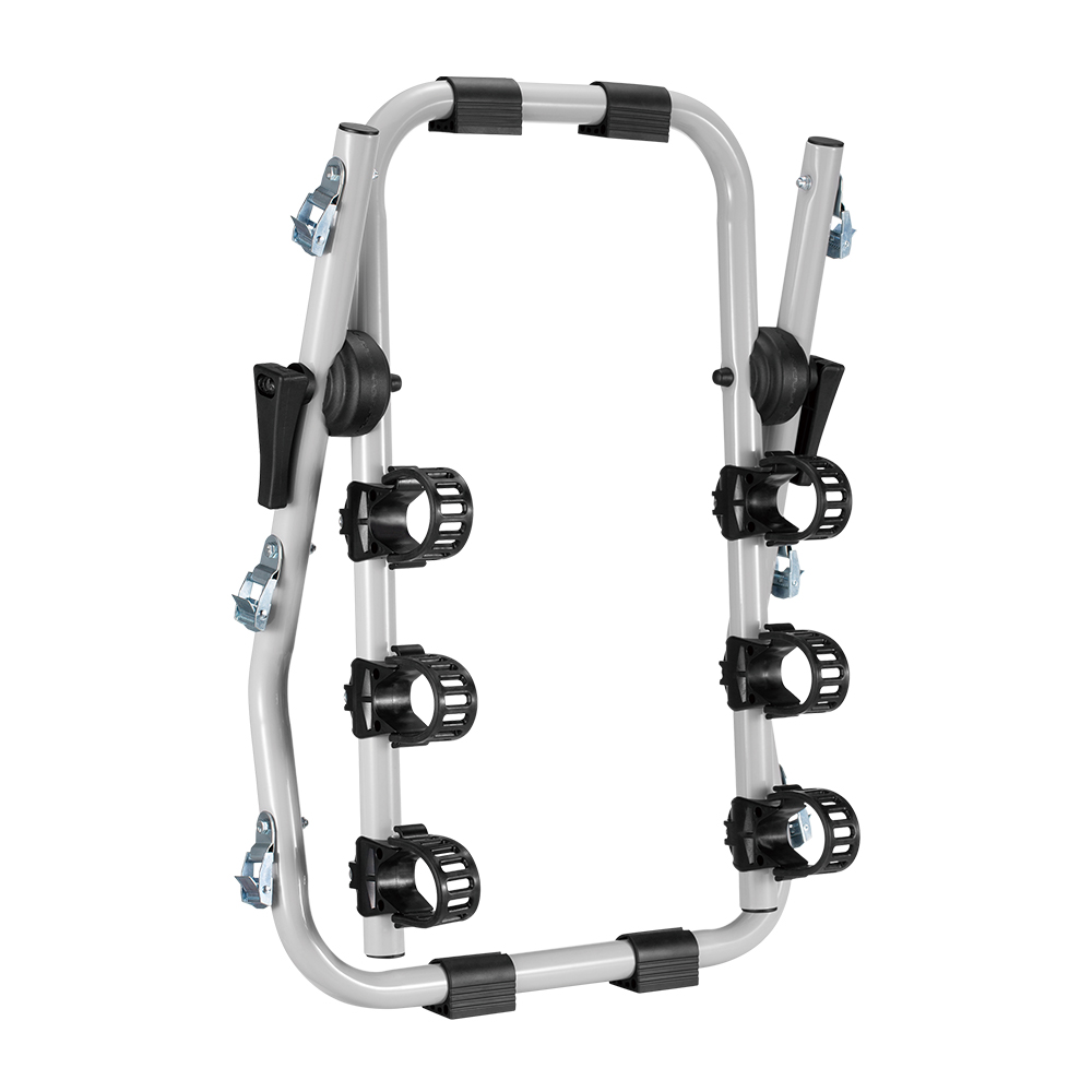 Rear-Mount Foldable Bike Rack for 3 Bikes – Trunk Carrier Compatible with Cars, SUVs, and Sedans