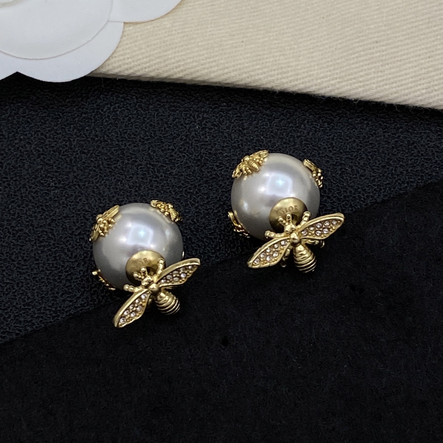 [TOP] Christian Dior Earrings - Gold - 711 Luxury