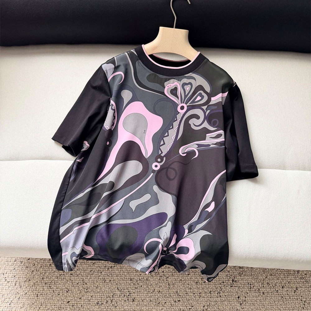 Designer Clothing Pucci Plain Cotton Printed T-shirt View 2 | Nigo Office