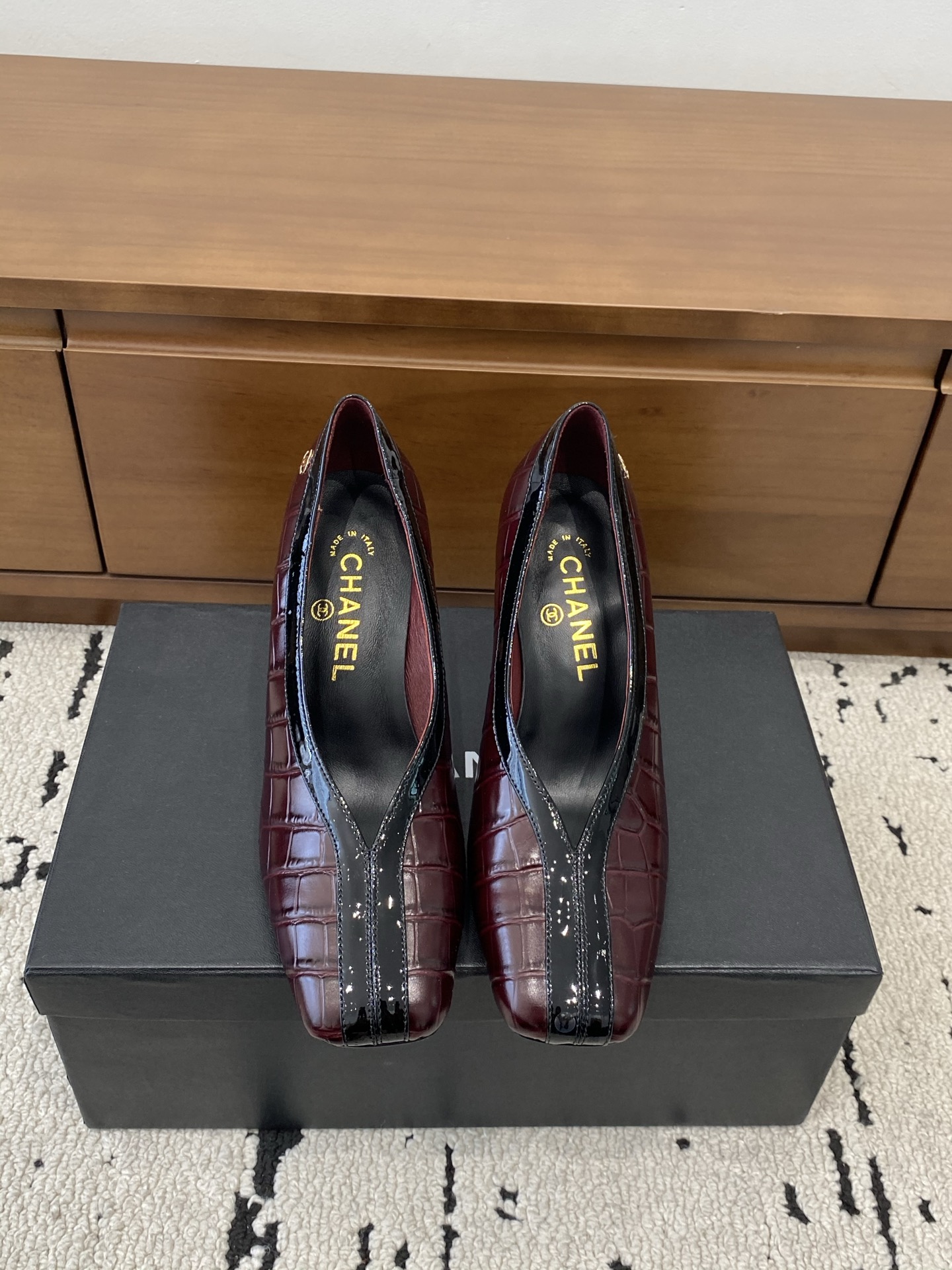 [TOP] CHANEL High Heel - Dark Red - 711 Luxury