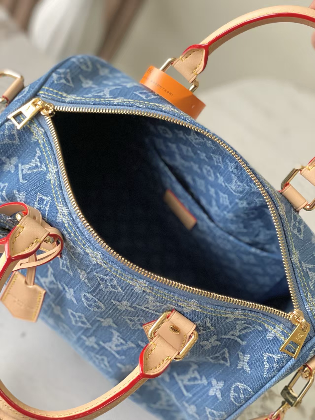 [TOP] Louis Vuitton LV Speedy Soft 30 Bag 30x21x17 cm - Blue
