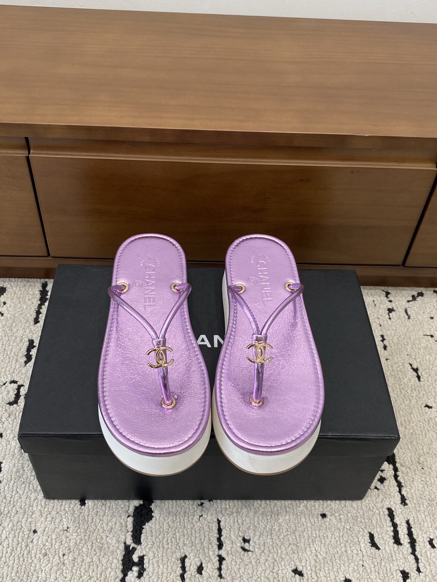 [TOP] CHANEL Slippers - Purple - 711 Luxury