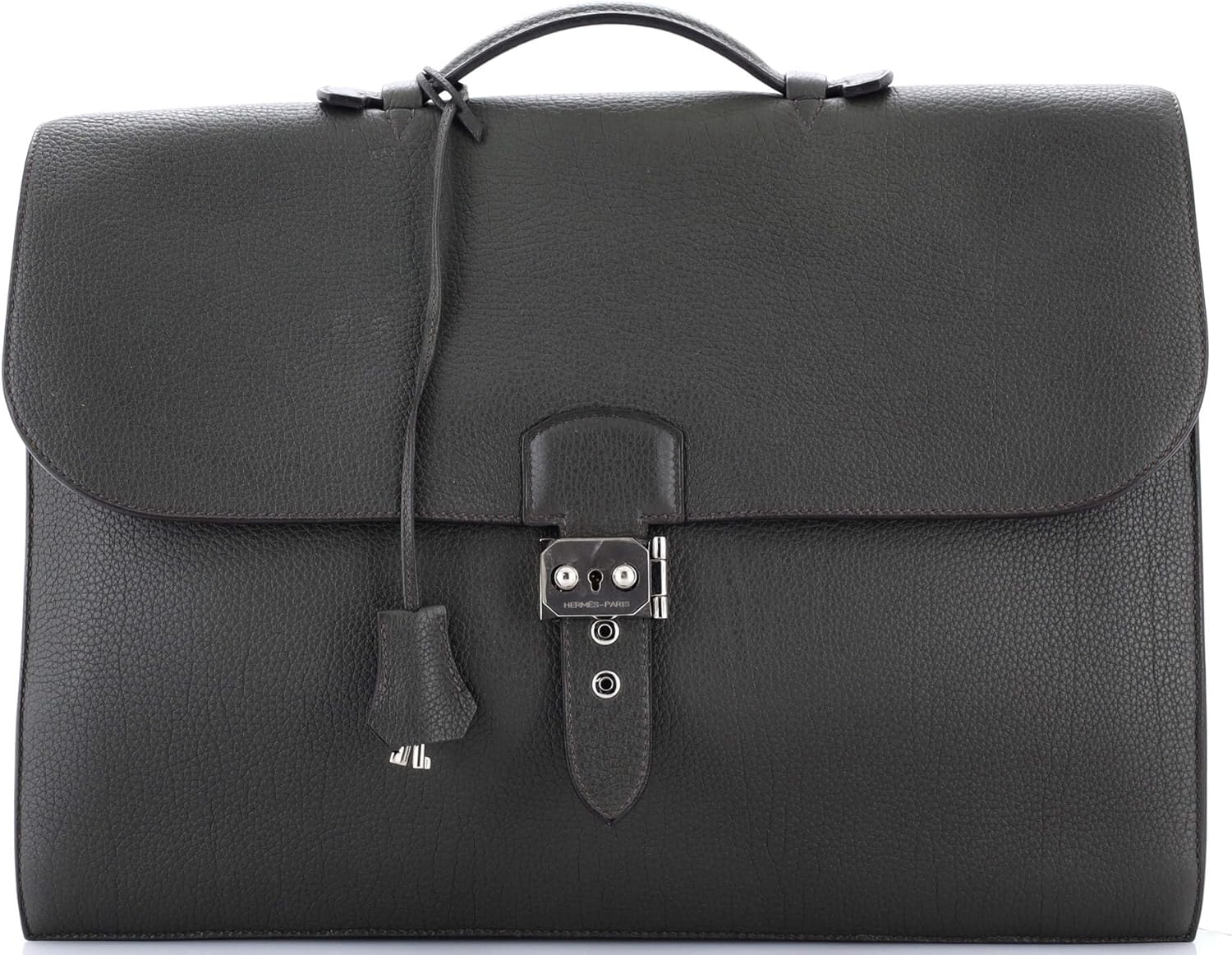 Hermès, Pre-Loved Sac a Depeches Bag Togo 41, Vert de Gris