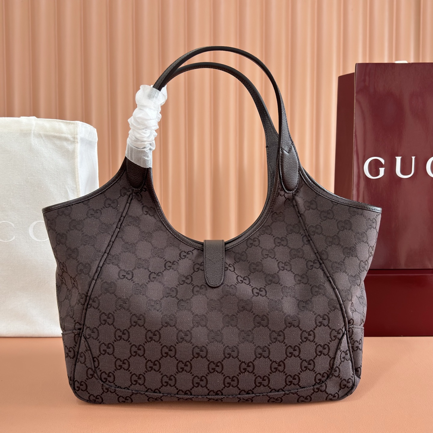 [TOP] GUCCI Tote Bag 35x28x15cm - Brown