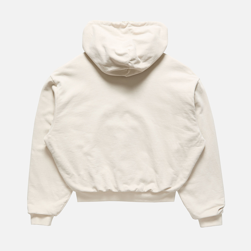 Acne Studios beige Clothing Acne Studios Fleece Hoodie With Logo Pebble Beige #378193 View 2 | Nigo Office