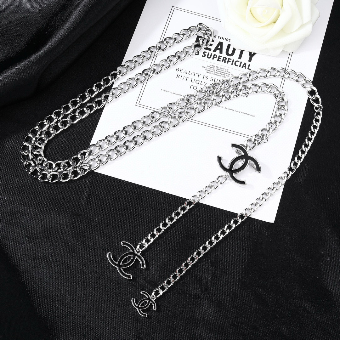 [TOP] CHANEL Waist Chain - Sliver