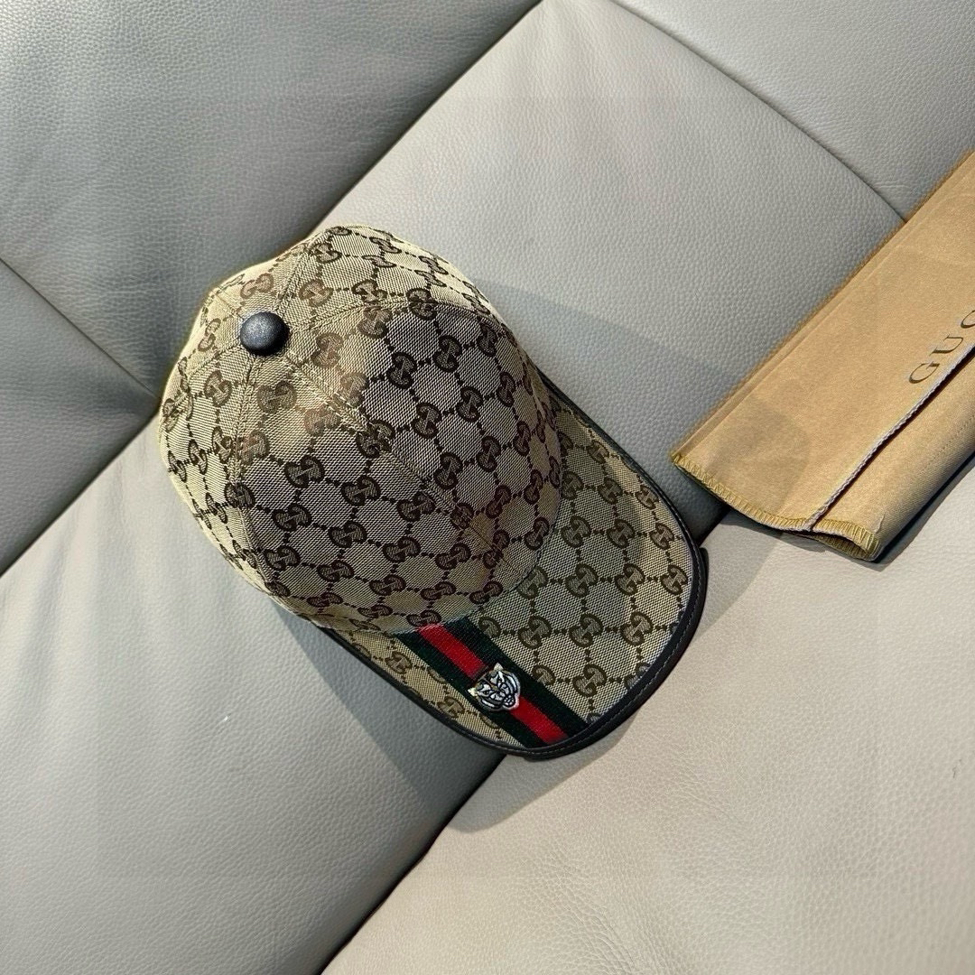 [TOP] GUCCI Baseball Cap - Khaki - 711 Luxury