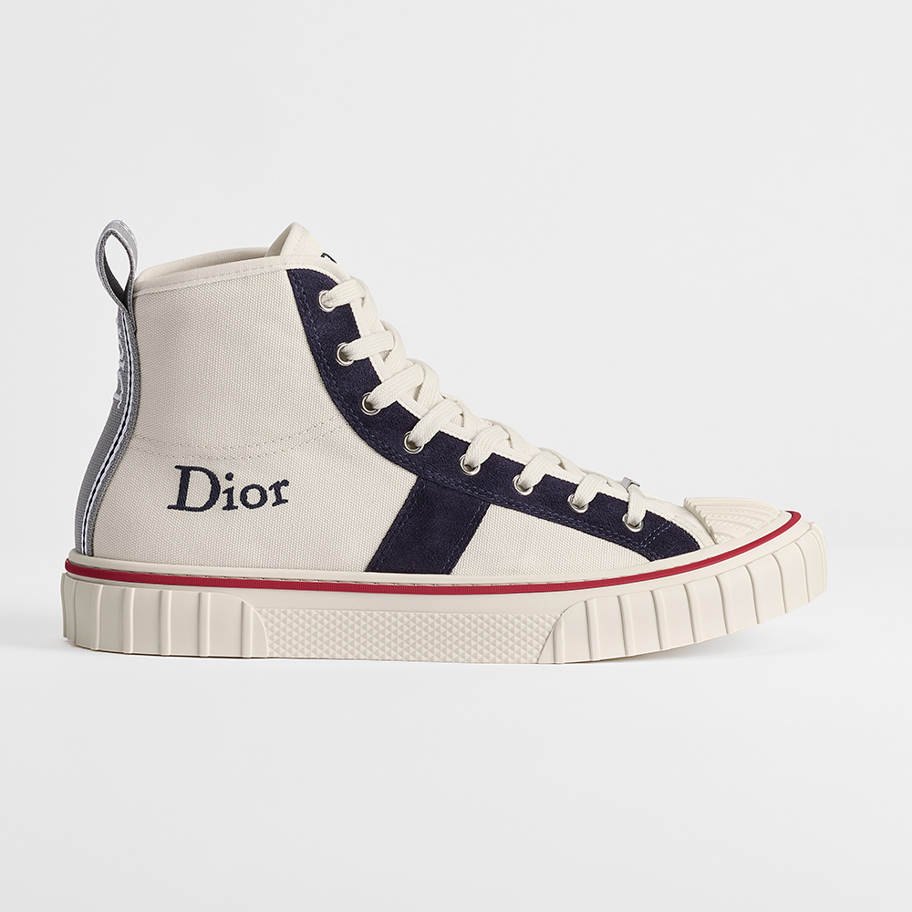 Dior black Shoes DIOR Dior Hooper High-Top Sneaker Black Dior Oblique Jacquard and Black Suede Calfskin #393806 | Nigo Office