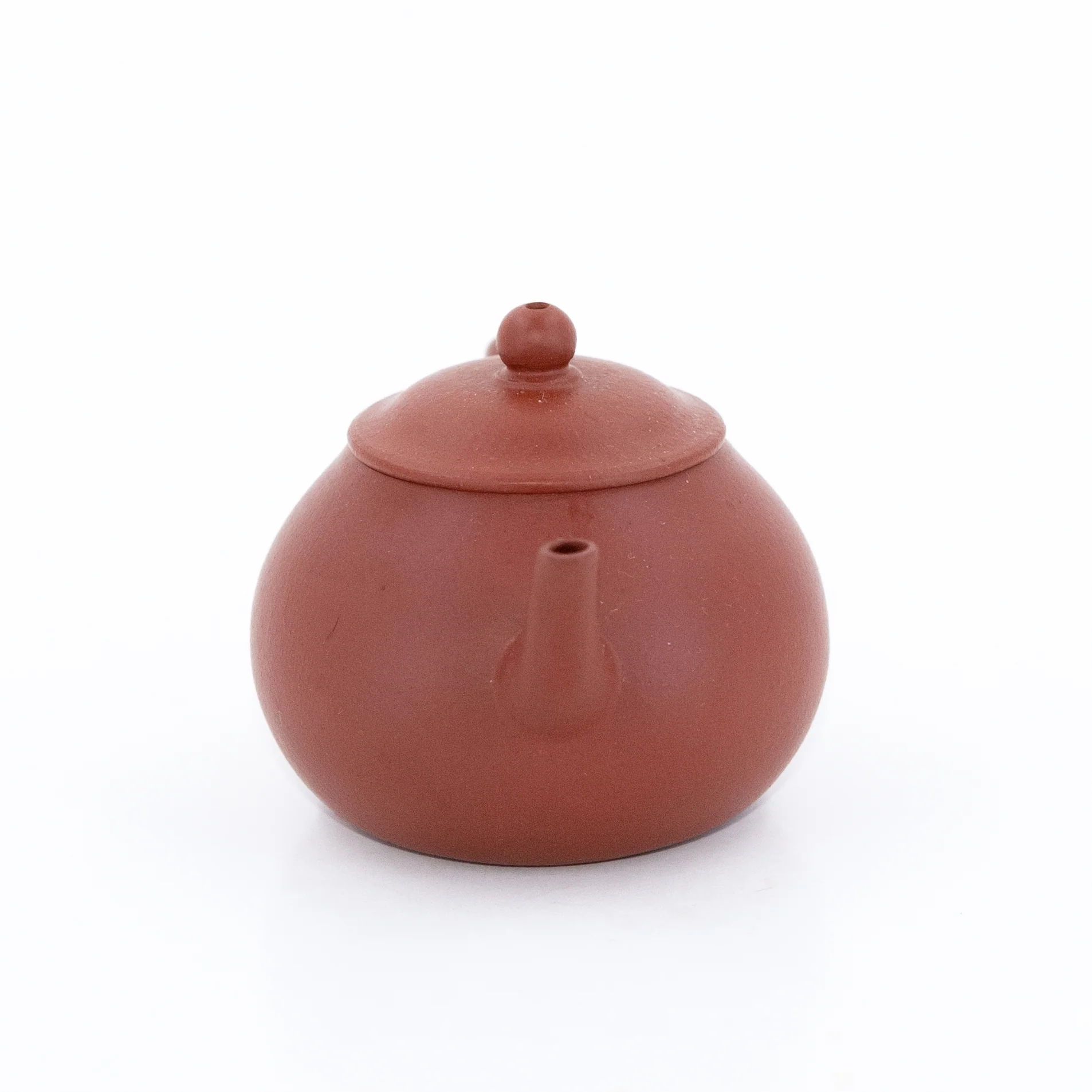 Yixing 1980's Zhuni Lipi Pear Shape Chinese Teapot (Wide Opening)