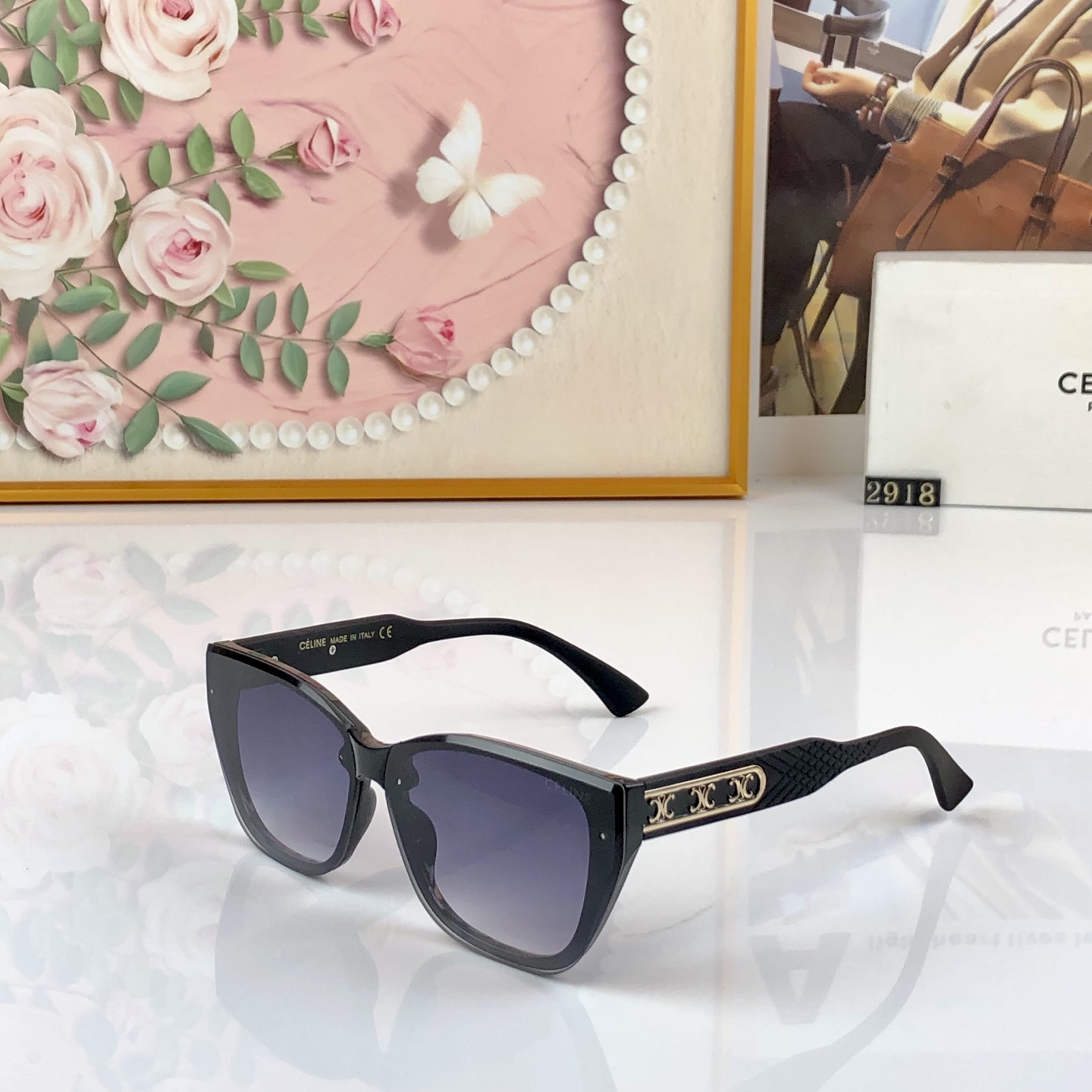 [TOP] CELINE Sunglasses - Black - 711 Luxury