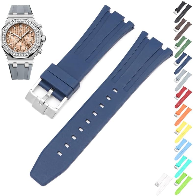 26mm FKM Rubber Band For Audemars Piguet Watches, 26mm Rubber Watch Band For AP Watches - Multiple Colors