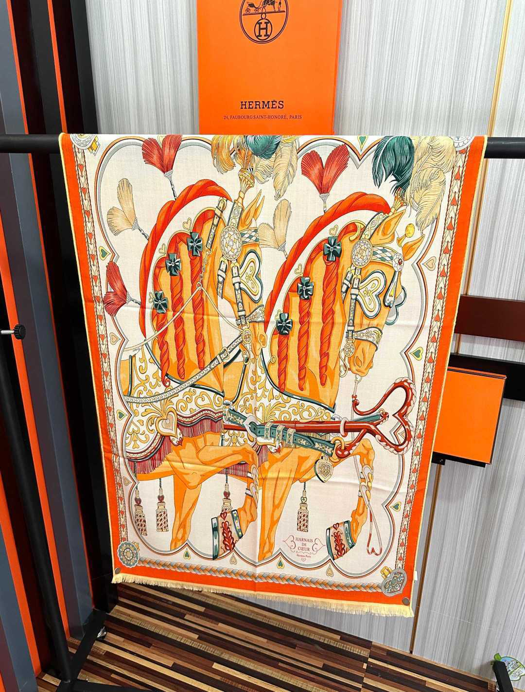 [TOP] HERMES Scarf 65x185cm - Orange - 711 Luxury