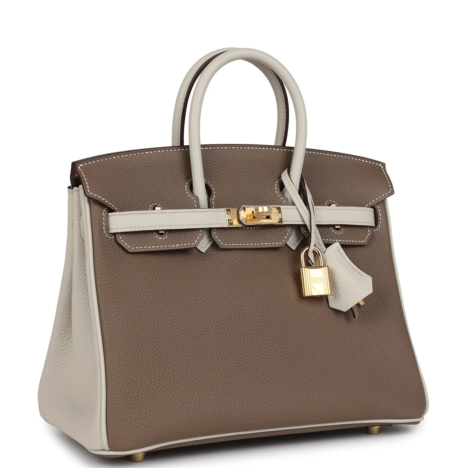 Hermes Special Order (HSS) BirkinEtoupe and Craie Togo Gold Hardware